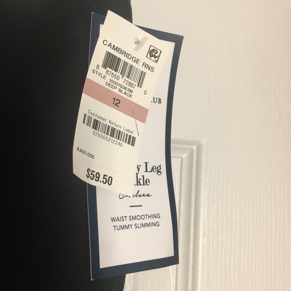 Charter Club Skinny Ankle Mid Rise Split Hem Black Jeans 12 - Picture 6 of 12